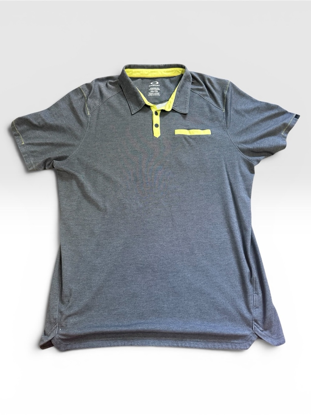 Oakley Polo Shirt Mens XXL Tailored Fit Golf Performance Neon accents